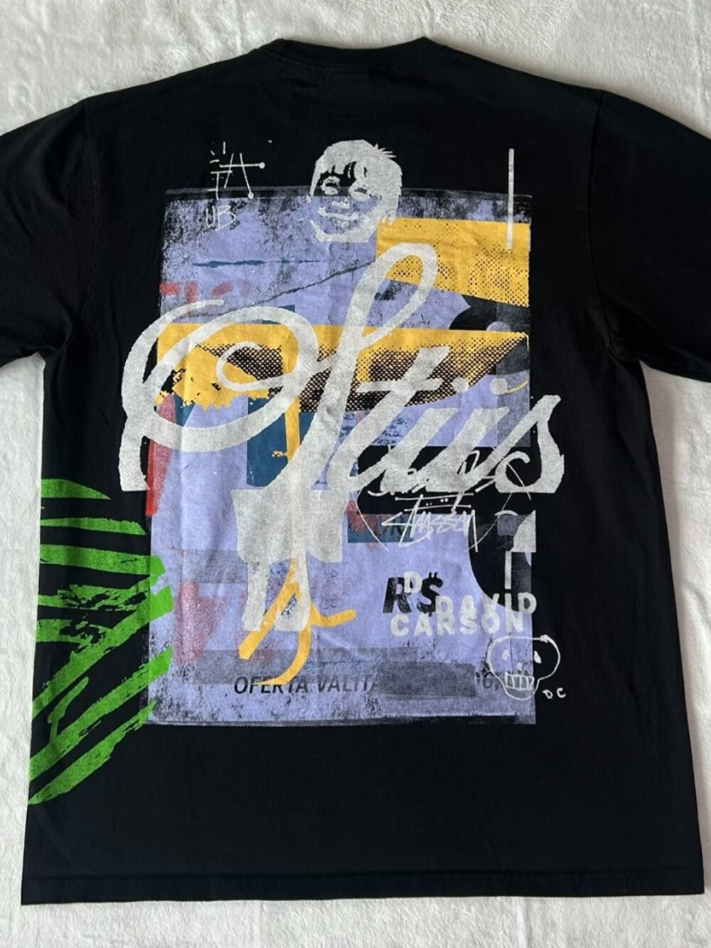 Stussy Collab With Graphic Designer Legend David Carson T-Shirt **Rare**- Medium